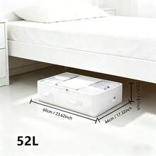 1pc/2pcs/3pcs White New Thick Material Multi-Functional Moving Storage Bag, For Closet Organization, Underbed Storage, Wardrobe Storage, Moving Storage, Small Space Environment - View 8
