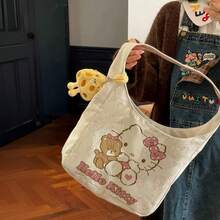 SANRIO Hello Kitty 風格手提包，時尚手提包，適合旅行使用，完美適用於日常使用與戶外活動，完美禮物 - 彩色 - 查看 2