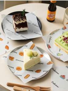 100/300pcs Baking Paper, Suitable For Cake, Gift Packaging, Halloween Cookie Packaging, Etc. Materials Include Handmade Paper, Baking Paper, Oil-Proof Food Absorbent Paper, Wax Paper, Kitchen Supplies, Baking Tools - View 5