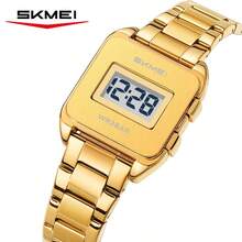 SKMEI 2597 Digital Watch Aluminum Alloy Metal Band Time & Date Display 30M Water Resistant Minimalist Unisex Wristwatch - one-size - View 14