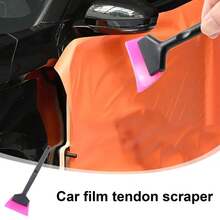 Small Window Tint Mirror Squeegee TPU Blade Scraper Car Corner Windshield Handheld Cleaning Tool Window Film Tinting Scraper - Short Style - View 5