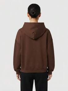 Nike Women's AS W NK DF 24.7 IS FZ Sweatshirt Knit Hooded Sweatshirt IR1925-259 - Brown - View 2