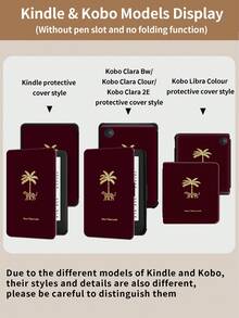 Kingsung 椰子樹豹紋平板保護殼,適用於 iPad Air 8 (Model M4)、2026 11 吋/13 吋、9.7/10.2/10.5/10.9/12.9 吋、Pro 11 吋、第 10 代,Galaxy Tab S6 Lite 10.4 吋、Kindle Paperwhite 2024 第 12 代、Kindle 2022 第 11 代,配備智能支架、防震功能以及自動喚醒與睡眠功能 - 彩色 - 查看 11