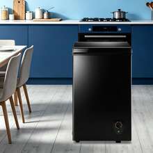 WANAI 2.5 Cu.Ft Deep Freezer Small Chest Freezer Top Open Door Two Baskets Digital Display Black - US B Type Plug(110-127V) - View 8