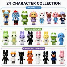 Set 24 Figur Aksi Rumah Sakit Hewan, Mainan Koleksi Karakter Terinspirasi Game Ratthew, Cocok untuk Bermain Peran, Pajangan, dan Keseruan Kreatif, Hadiah Ulang Tahun, Natal, dan Liburan untuk Penggemar Berusia 6 Tahun ke Atas - MultiWarna - View 9