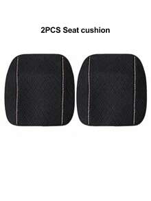 6/2pcs Universal Car Seat Covers, Pink Premium Faux Leather Seat Cushions With Crown Logo And Shiny Rhinestone Trim, Non-Slip Bottom, Breathable And Wear-Resistant, Car Seat Pads - Type a - View 24