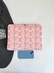 Laptop Case Solid Color Minimalist Luxury Multi-Size Laptop Tablet Storage Bag Computer Bag - Pink - View 7