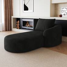 Y168-R-SLEEPER-BLACK Right-Sleeper Black - Black - View 1