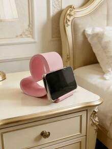 Heart-Shaped Phone Stand | 3D Printed Universal Tablet Stand, Home, Office, Party Decoration Desktop Organizer, Suitable For Birthday, Holiday, Wedding/Birthday, Bride-To-Be Gift, Bridesmaid Gift, Bachelorette Party, Multiple Colors Available - Multicolor - View 5