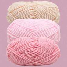 3pcs/150g Multi-Color 5-Ply Milk Yarn, Common Colors, Suitable For Crocheting And Knitting - Applicable For Mats, Carpets, Clothes, Scarves And Beginner DIY Projects, Approx. 50g*3/150g - Multicolor - View 20