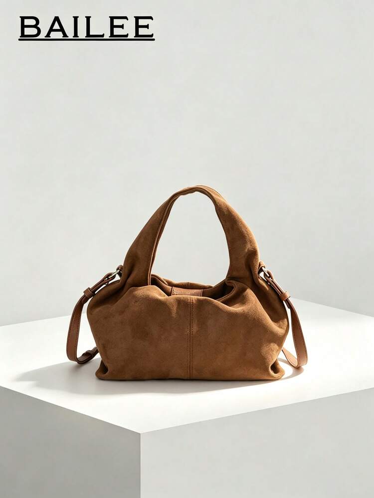 BAILEE Simple And Stylish, Solid-Colored Backpack With A Soft, Detachable Shoulder Strap. Perfect For Casual Outings And As A Gift Option. - Multicolor - View 2