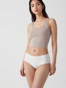 Mystèrelle 4pcs/Pack Women's Seamless Ice Silk Soft One Piece Underwear, Breathable Ultra-Thin Quick-Dry Stretch Briefs - Multicolor - View 5