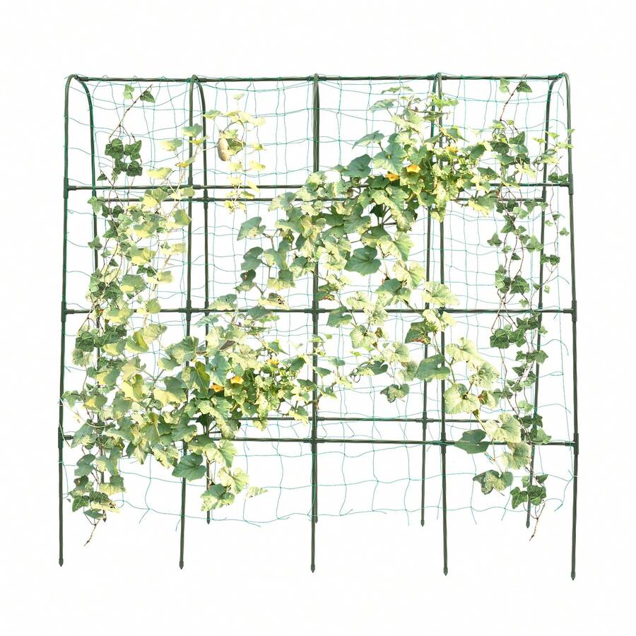 YUNRUX Garden Arch Tunnel Trellis, Arch Trellis For Climbing Plants, Outdoor Cucumber Trellis - Green - View 1