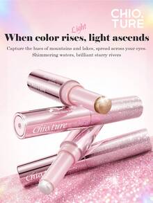 CHIOTURE Galaxy Radiant Jelly Eyeshadow Stick, Tekstur Kilau Mutiara yang Halus, Dapat Digunakan Ganda sebagai Highlighter, Tahan Lama dan Tidak Luntur, Sempurna untuk Riasan Ringan Sehari-hari - #04 Benang Sari Buah Persik - View 3