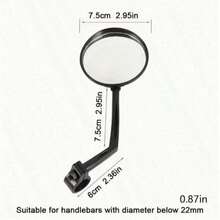 2 Buah Kaca Spion Sepeda, Cocok Untuk Sepeda Gunung/Jalan Raya, Kaca Spion Stang yang Dapat Diputar 360° dengan Fungsi Spion Sudut Lebar Cembung, Ideal Untuk Bersepeda dan Mengendarai Sepeda - MultiWarna - View 6