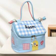 1pc Dopamine House Shaped PU Makeup Bag, Large Capacity Portable Travel Toiletry Bag, Suitable For Nursery And Daily Outdoor Use - Multicolor - View 10