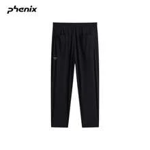 Phenix 男士 Phoenix 防曬涼感直筒長褲 2026SS 寬鬆休閒梭織戶外透氣長褲 - 黑色 - 查看 2