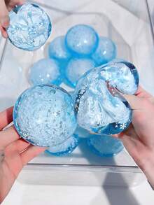 Cooling Ice-Touch Snow Sand Texture Stress Relief Squeeze Ball, Summer Cooling Relaxing Fingertip Toy, Suitable For Adults And Children, Slow Rebound Squeeze Ball - Multicolor - View 7