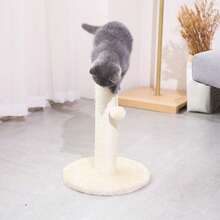 Vertical Sisal Cat Scratching Post, Stable Round Base, Fun Plush Hanging Ball, Multi‑Color Styles, Cat Scratching And Entertainment Supplies - Multicolor - View 5
