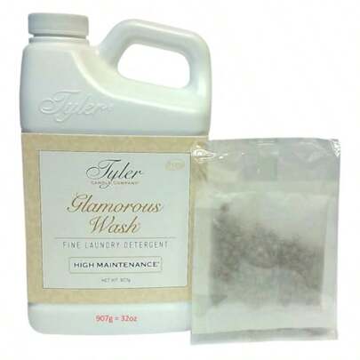 Tyler Candle Company High Maintenance Fine Laundry Detergent - 32 Fl Oz/With Glamorous Sachet Single Pouch