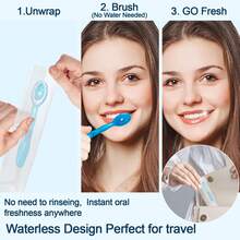 5-In-1 Mini Disposable Toothbrush With Pre-Applied Toothpaste | Waterless Disposable Toothbrush With Toothpaste, Floss, Tongue Scraper And Toothpick, Suitable For Travel, Hotel, Camping, 26pcs - Multiple Flavors/various Styles - View 4