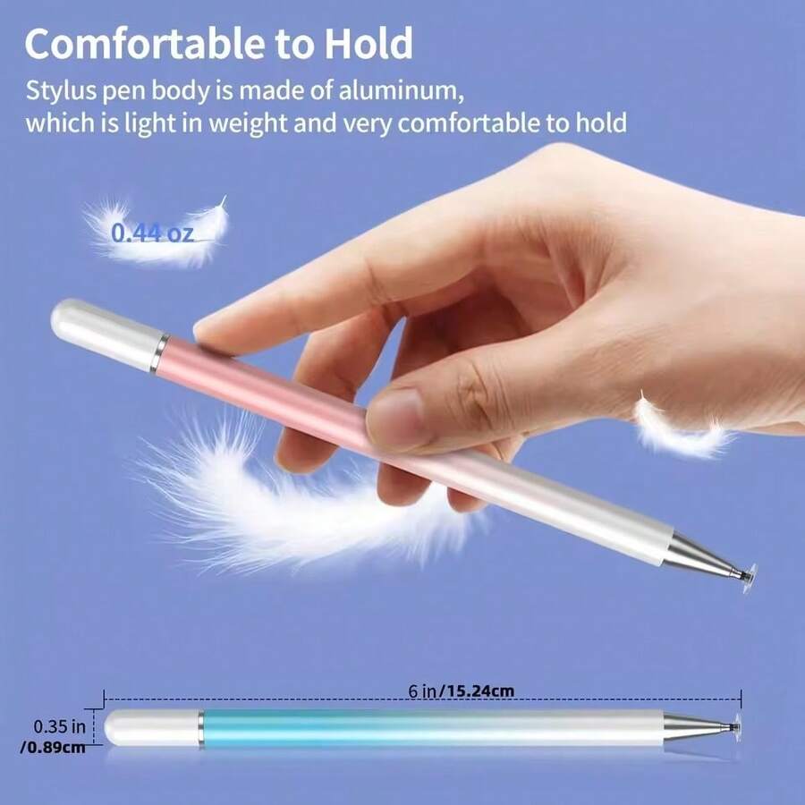 Universal 2-In-1 Stylus Pen, Compatible With IOS And Android, Capacitive Drawing Pen Compatible With IPad Tablet And Smartphone - View 1