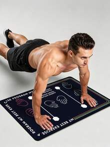 Beginner Push-Up Assist Pad, Non-Slip Push-Up Training Mat With Hand Placement Positions, 80x50cm, 3.5mm, Suitable For Chest, Shoulder And Triceps Home Workout Exercise Mat - A - View 2