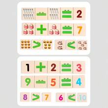 Children's Wooden 36-Piece Number Matching Puzzle, 1-10 Number Recognition Matching, Size Comparison, Addition And Subtraction Operation Puzzle, Suitable For Boys And Girls 3 Years Old And Above, Math Enlightenment Home Teaching Tool - Multicolor - View 4