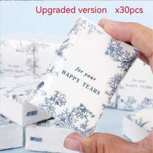1/5/10/20/30/50pcs Elegant Floral Tissue Paper Set, Soft Wedding Birthday Party Favors, Printed With "May You Shed Tears Of Joy" Text, Suitable For Brides, Grooms And Guests, Decorative Tabletop Display, Applicable For Wedding Favors - A - View 14