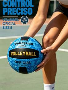 Vóleibol Camuflaje Talla 5, Vóleibol Suave de PU Resistente al Desgaste para Entrenamiento Interior y Exterior, Pelota Deportiva para Principiantes - A - Ver 6