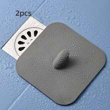 2pcs Handle Drain Cover, Flexible Odor-Proof Drain Stopper, Prevents Hair Clogging, Suitable For Shower Drain, Bathtub, Sink, Kitchen And RV Shower - Multi-color - View 14