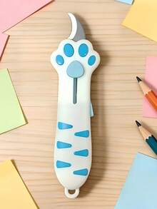 Mini Portable Folding Knife, Alloy Steel Blade, Cute Cat Paw Design, Practical Pocket Knife, Suitable For Crafts, Office, Packaging, Scrapbooking, Ideal Small Gift For Craft Enthusiasts - View 7