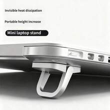 Invisible Laptop Stand, Foldable & Adjustable Laptop Lift Stand, Portable Mini Computer Stand With Heat Dissipation Design, Suitable For Office Desk And Office - View 2