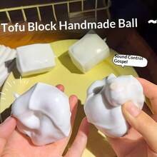 1pc-2026 New ASMR Voice-Controlled Toy Building Blocks Tofu Stress Relief Water Tofu Water Ball Student Classroom Pressure Relief Tool Perfect Gift-Fun Gift-Birthday Gift-Holiday Gift-Children Gift - Multicolor - View 9