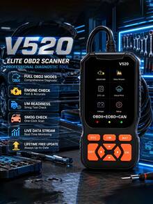 OBD2 Scanner Diagnostic Tool, Engine Fault Code Reader With Reset Function, Supports Mode 6, Mode 8 And I/M Readiness Test, Automatically Checks Engine Fault Light, Compatible With All OBDII Vehicles Manufactured After 1996 - Multicolor - View 12
