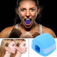 3-Piece Masseter Muscle Trainer Set, V-Face Jawline Facial Sculpting Device, Chewing Exercise Tool, Facial Muscle Trainer, Suitable For Men And Women, Available In Blue And Pink, Perfect Gift For Family, Friends Or Partner - A - View 2