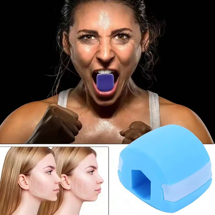 3 Pieces Jaw Exerciser Set, Facial Fitness And Masseter Muscle Training Chewing Bite Trainer - A - View 1