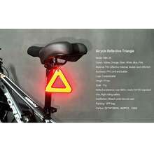 1pc Multicolor Optional Bicycle Seat Reflective Triangle Sign, Hanging Cycling Reflective Plate, Night Riding Warning Sign - A - View 11