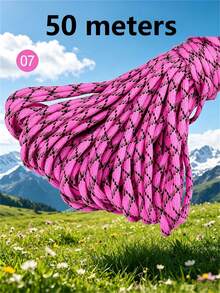 10M/50M/100M Nylon Paracord, 4mm 7-Strand - Non-Elastic Woven Rope, Suitable For Outdoor Training, Camping And DIY Activities - Multicolor - View 35