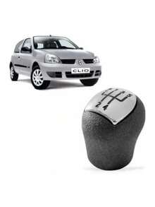 Manopla Bola Câmbio Renault Clio Preta Cromado Ré P/frente - A - Visão 3