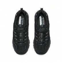 Skechers Women's D'LITES Classic Platform Chunky Sneakers Daily Commute Casual Dad Shoes - Black - View 4