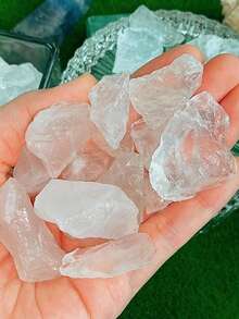Clear Rock Quartz Tumbled Polished Stones | For Healing Crystal, Wicca Witchcraft And Home Decor, Chakra Reiki, For Jewely Making, DIY Crafts, Meditation Crystal Grids - Multi-color - View 8