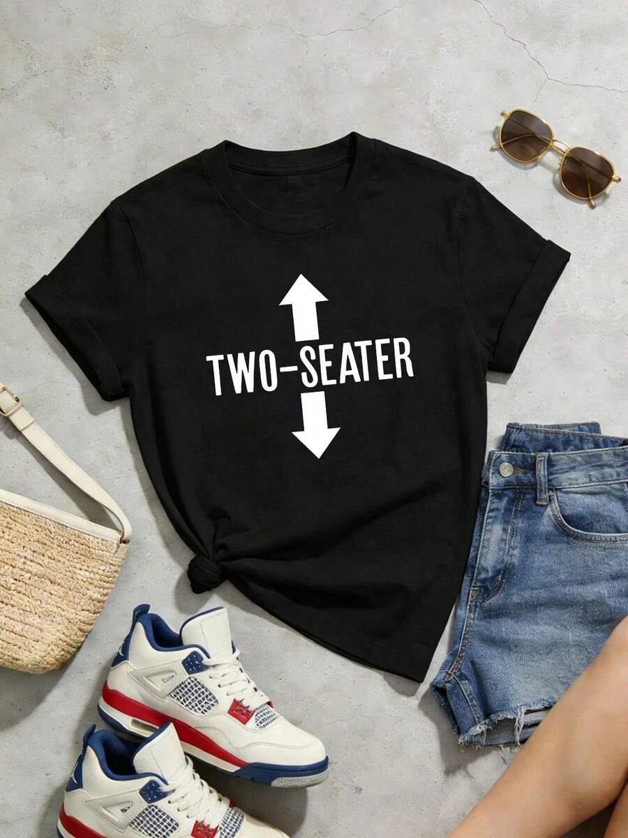 Women T-Shirts - 黑色 - 查看 1