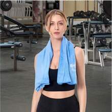 1/2pcs Fitness Sports Towel, Gym Sweat-Absorbing Towel, Quick-Drying Outdoor Bathing Absorbent Towel - Multicolor - View 6