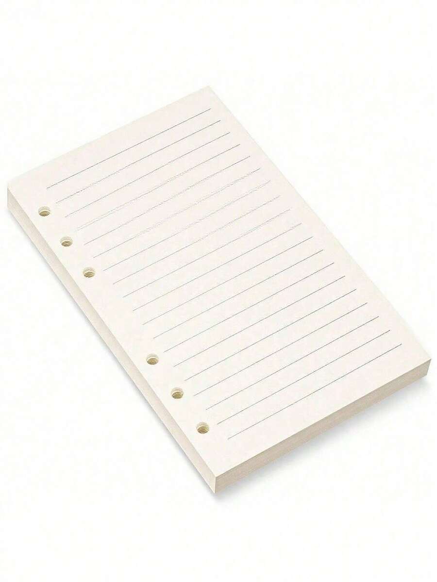 1pc/2pcs A4 A5 A6 A7 Refill Ruled Paper, White/Brown Replaceable Paper, Suitable For 5x7 Inch Notebook Inner Pages, 80 Sheets Ruled Paper (Please Confirm If It Fits Your Notebook Before Purchase) - Refill Paper - View 1