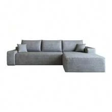 270cm Boneless Modular Corner Sofa With L-Shaped Chaise Longue, Modern Modular Sofa With Deep Seat, No Assembly Required, Compression Sofa For Living Room, Bedroom, Apartment - Grey - View 8