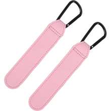 2pcs PU Leather Stroller Hooks With Carabiner, Universal Stroller Accessory Hooks, Securely Fix Stroller Bags, Suitable For Diaper Bags, Shopping Bags, Fits Most Stroller Handles - Multicolor - View 17