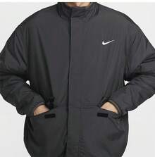 NIKE Men's Versatile Thermal-Lined Reversible Stand Collar Casual Sports Jacket Autumn/Winter HV1737-060 - Black - View 2
