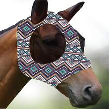 New Printed Horse Mask, Comfortable Horse Mask With Ears, UV Protection And Sun Protection, Soft And Lightweight, Breathable, Mosquito And Fly Proof - Decorative - View 14