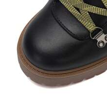 Timberland New Anti-Slip Waterproof Thick Sole Height-Increasing Women's Outdoor Sports Casual Martin Boots - Black/Brown - View 11